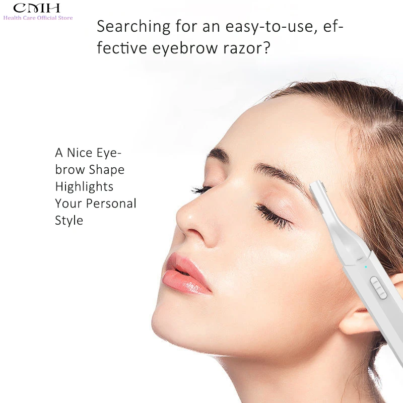 Recortador para mujeres y hombres, afeitadora de cejas multifuncional portátil, depilación indolora, nariz y cara para uso doméstico y en viajes