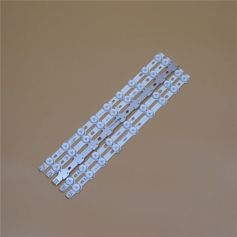 Barras de tv led para toshiba 40l1333db 40l1533db 40l3451db 40l3453db 40l3454db kit de tiras de luz de fundo led 9 lente da lâmpada 5 bandas fitas