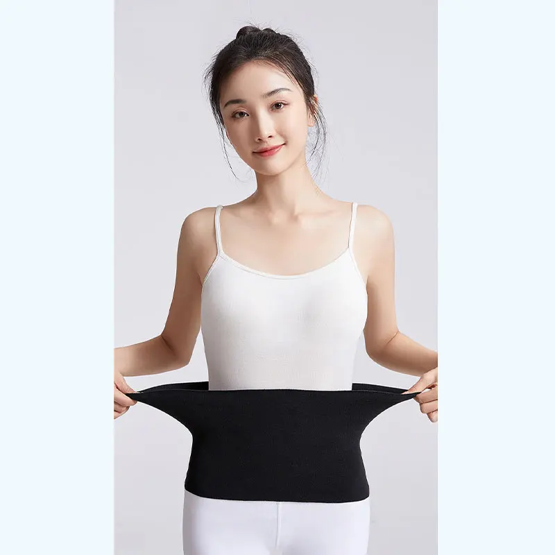 Thermal Waist Support Breathable Thin Knit Waist Belt Elastic Cotton Cloth Protection Abdomen Back Warmer Tool for Women and Men