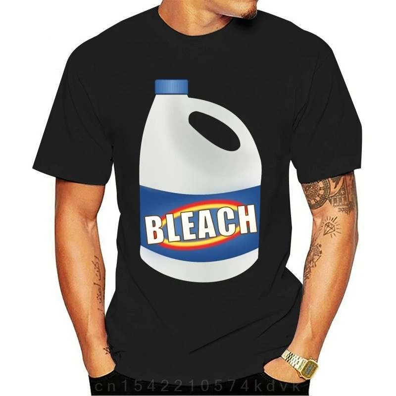 bleach bottle t shirt Character cotton   Loose Basic Spring Novelty shirt