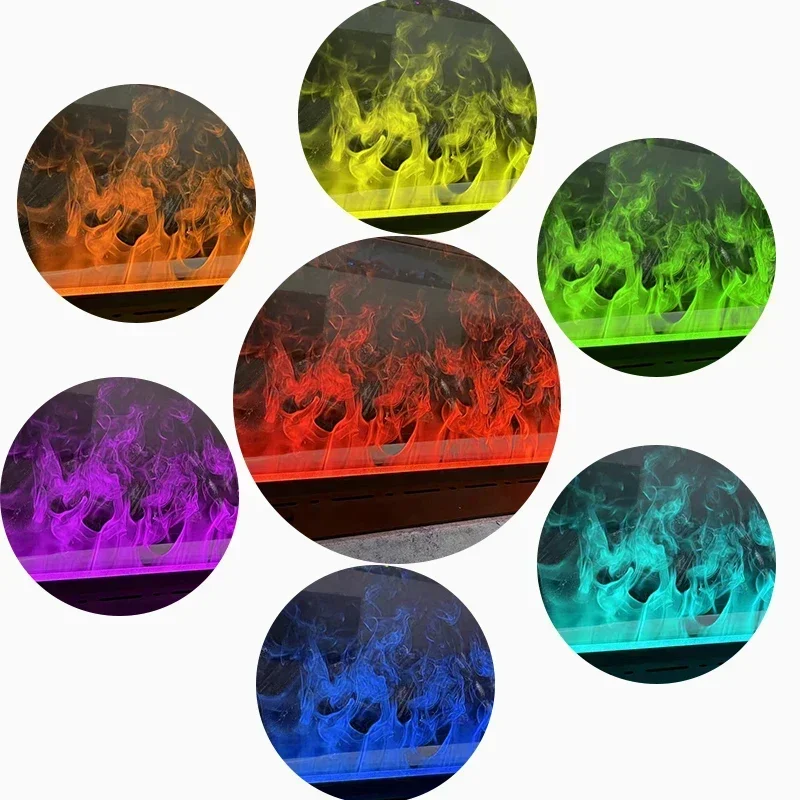 Casa inteligente lareira a vapor para sala de estar led chama simulada 3d vapor água lareira tv decorativa lareira elétrica parede