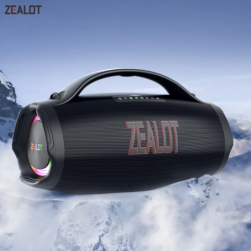 

ZEALOT-S98 Big Power Bluetooth Speaker Wireless Subwoofer 160W High Volume Waterproof Portable Speaker Mobile Power HIFI Sound