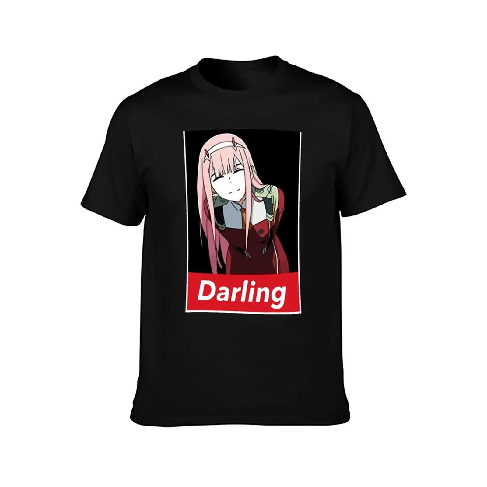 Discover Cool Zero Two Smile Darling in The FRANXX 002 Inspired Unisex MenWomen T-Shirt Summer Casual Loose T-Shirt