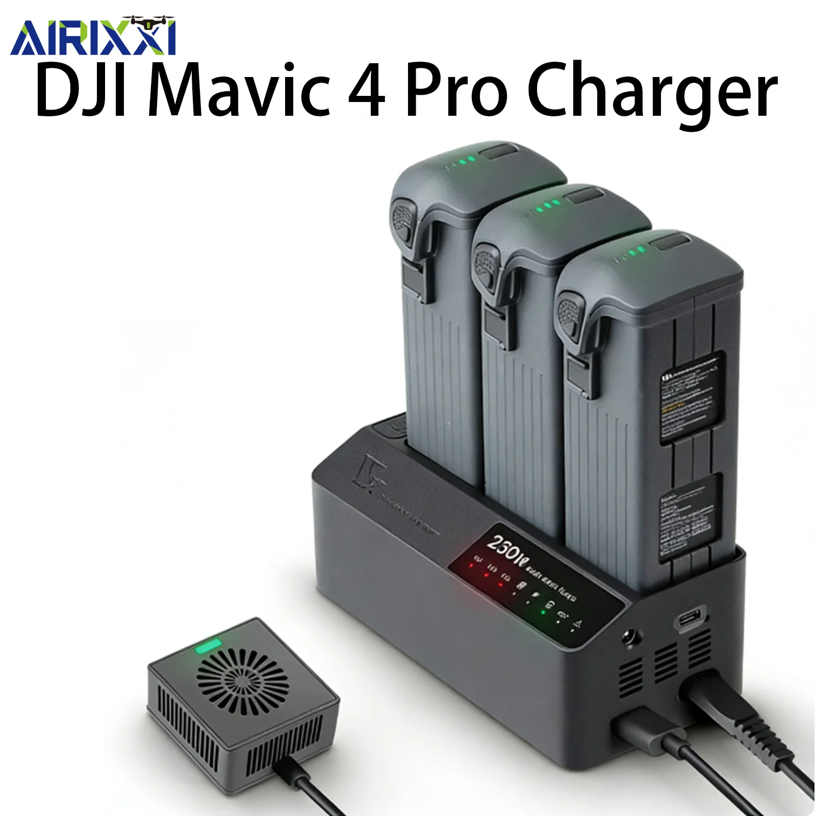 

Быстрое зарядное устройство для DJI Mavic 4 Pro 230 Вт, 5 режимов, аккумуляторный концентратор, вход переменного/постоянного/PD, USB-выход, совместимый с аккумуляторами серии Mavic 4