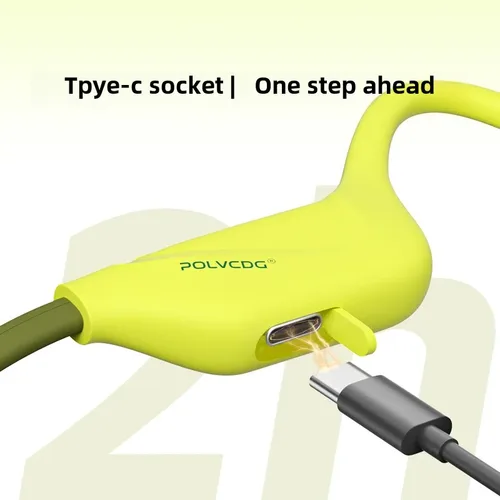 Imagen 2 del producto POLVCDG auriculares Bluetooth de conducción ósea 32GB deportes al aire libre auriculares para correr Bluetooth 5,4 auriculares para ciclismo X1