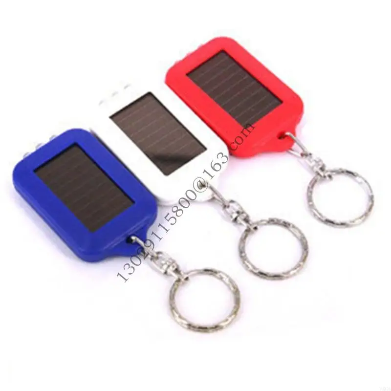 Keychain LED mặt trời LED mặt trời LED Keychain LED Keyring Torch Nhựa Phép