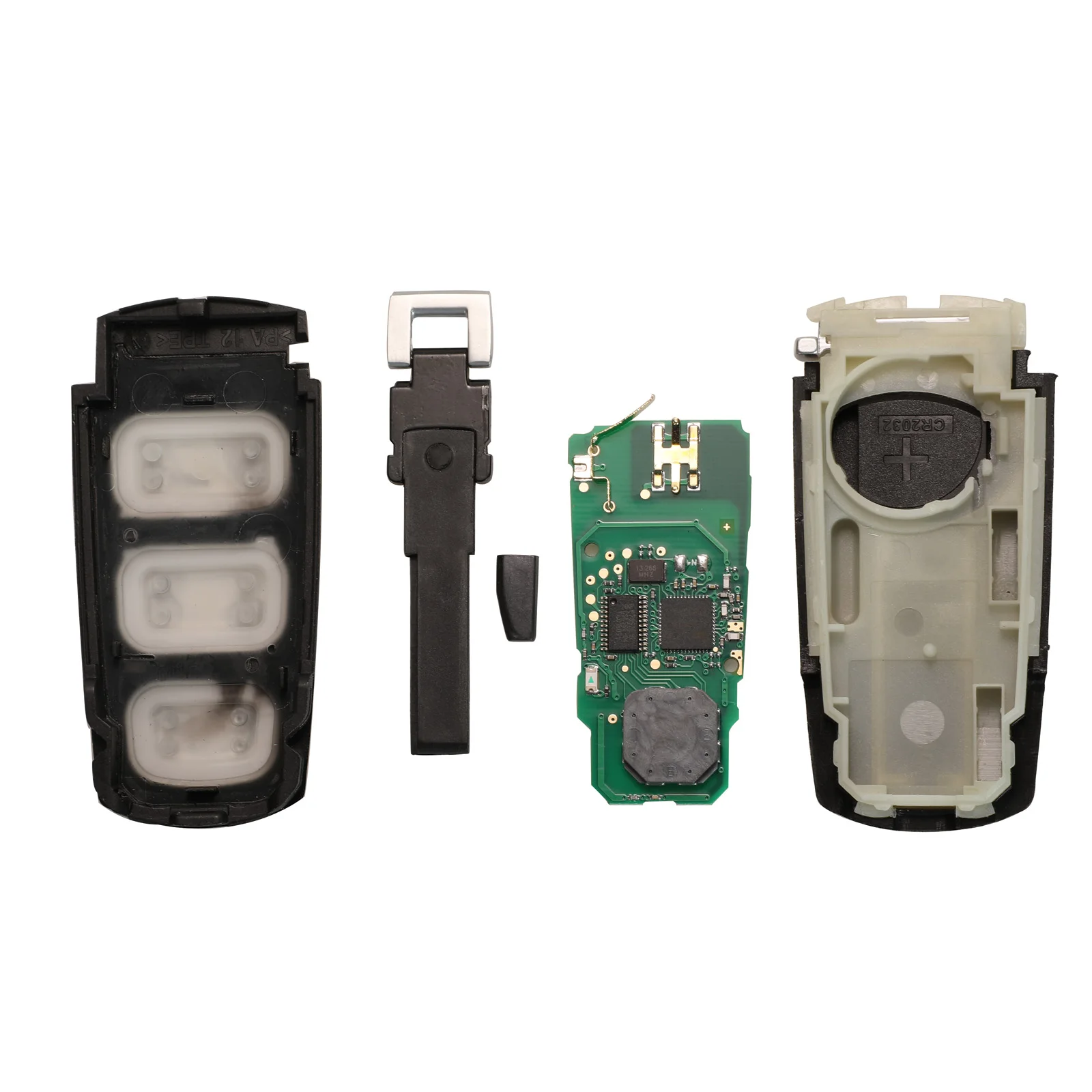 Jingyuqin 3 Pulsanti Entry Fob CHIEDERE 3C0959752BA ID48 Chiave Auto Chiave A Distanza Caso di Shell di Ricambio 433Mhz per il VW Passat CC