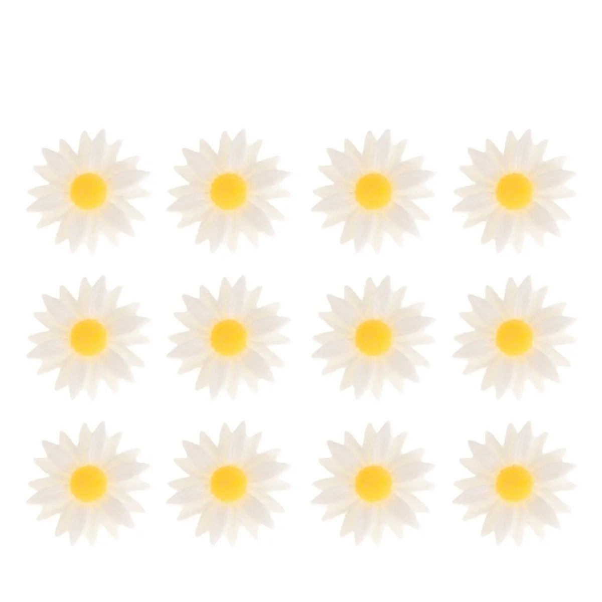 

20Pcs 22Mm White Plastic Artificial Daisy Flowers Craft Supplies for Scrapbooking Home Decor Resin Flower Accessory Flower Beads