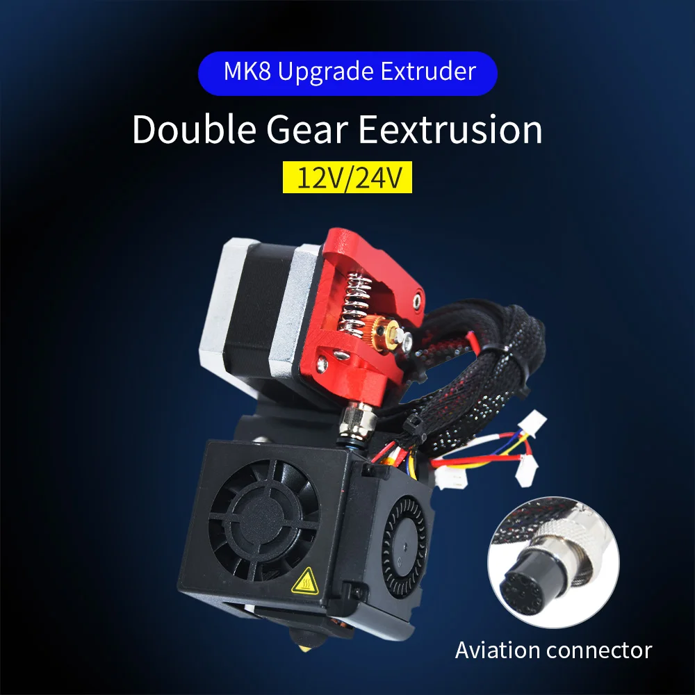 New Upgrade MK8 Direct Drive Extruder Kit All Metal Hotend 42-40 Stepper Motor for Ender-3 /Ender 3 V2/Ender3 Pro/3S/CR-10 CR10S