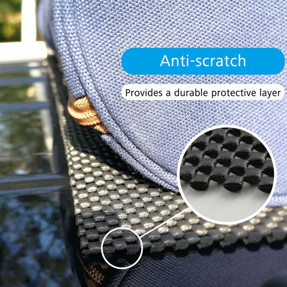 

Car Roof Cargo Carrier Protective Mat Black Non-Slip Durable Pvc Cushion Anti-Scratch Suv Universal Fit Car Supplies Roof Bag