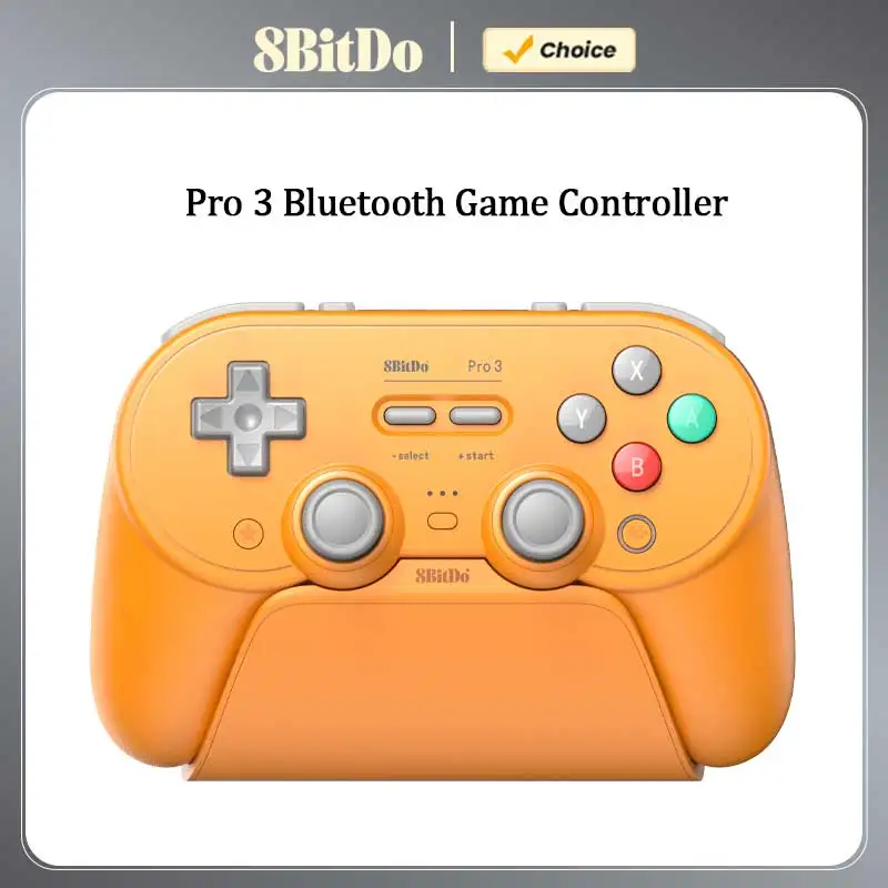  8BitDo Pro 3 Bluetooth Game Controller with TMR Joysticks，Wireless Gamepad for NS Nintendo Switch 2,PC Windows,ANDROID,iOS