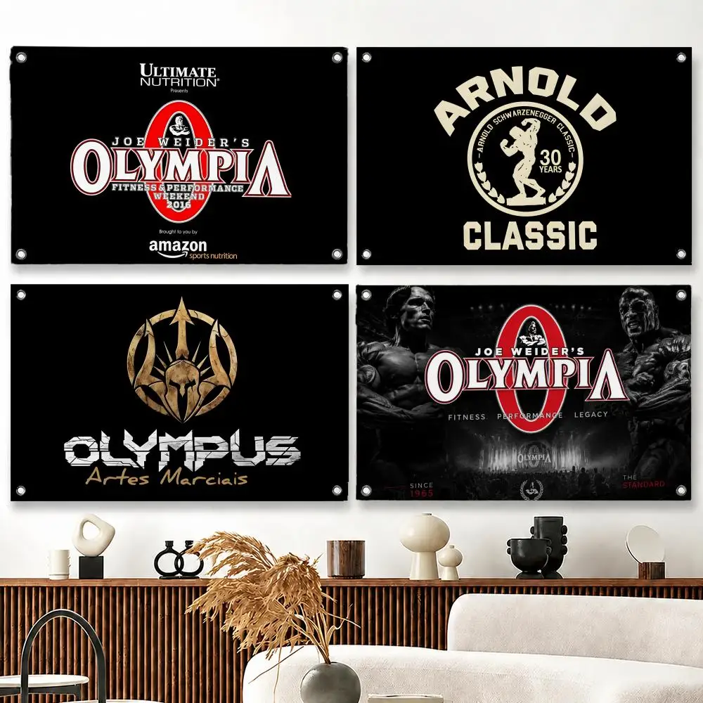 Brand Olympia Fitness Flags flag Suitable For Party Club Outdoor Interior Wall Decoration Banner Fans Gift