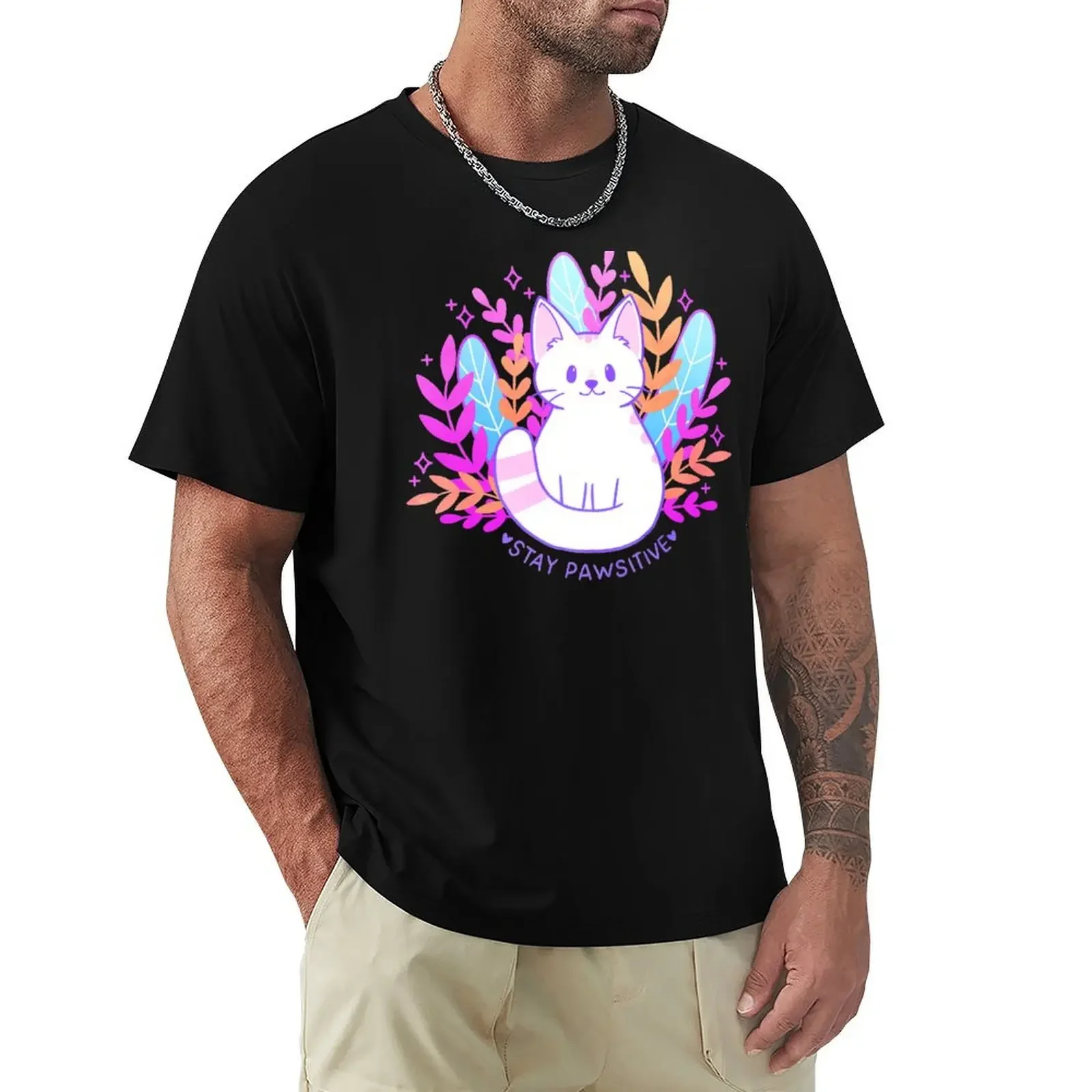 Pawsitive Cat | Nikury T-Shirt Aesthetic clothing tees luxury clothes men