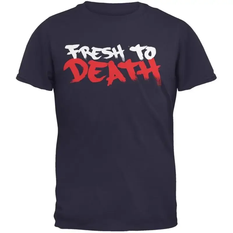 Fresh To Death Navy Adult T Shirt