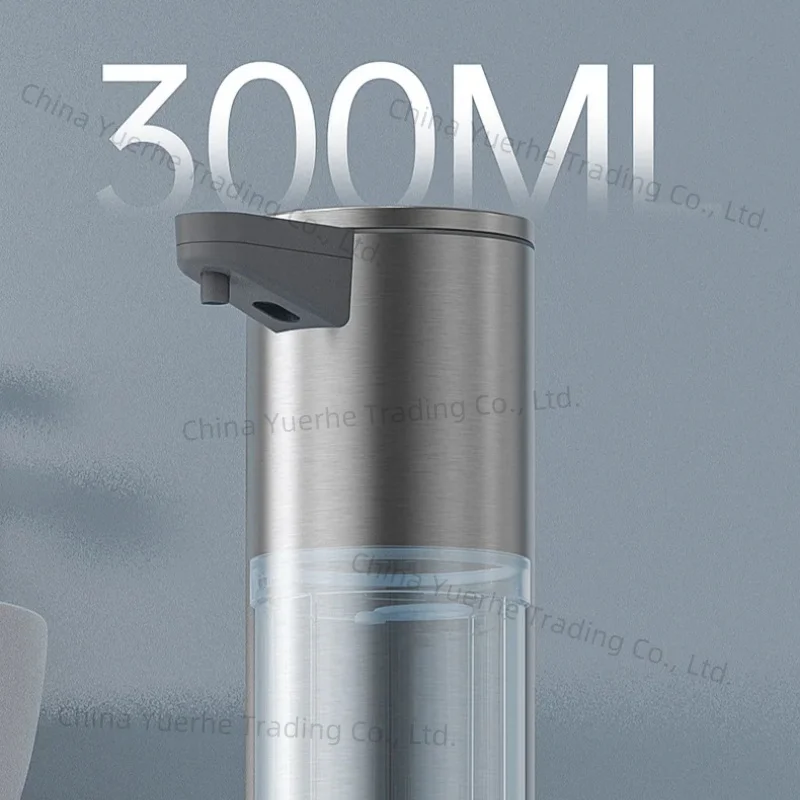 Dispensador automático de jabón de acero inoxidable, contenedor de jabón líquido de espuma sin contacto, cocina, lavavajillas, champú, detergente, organizador