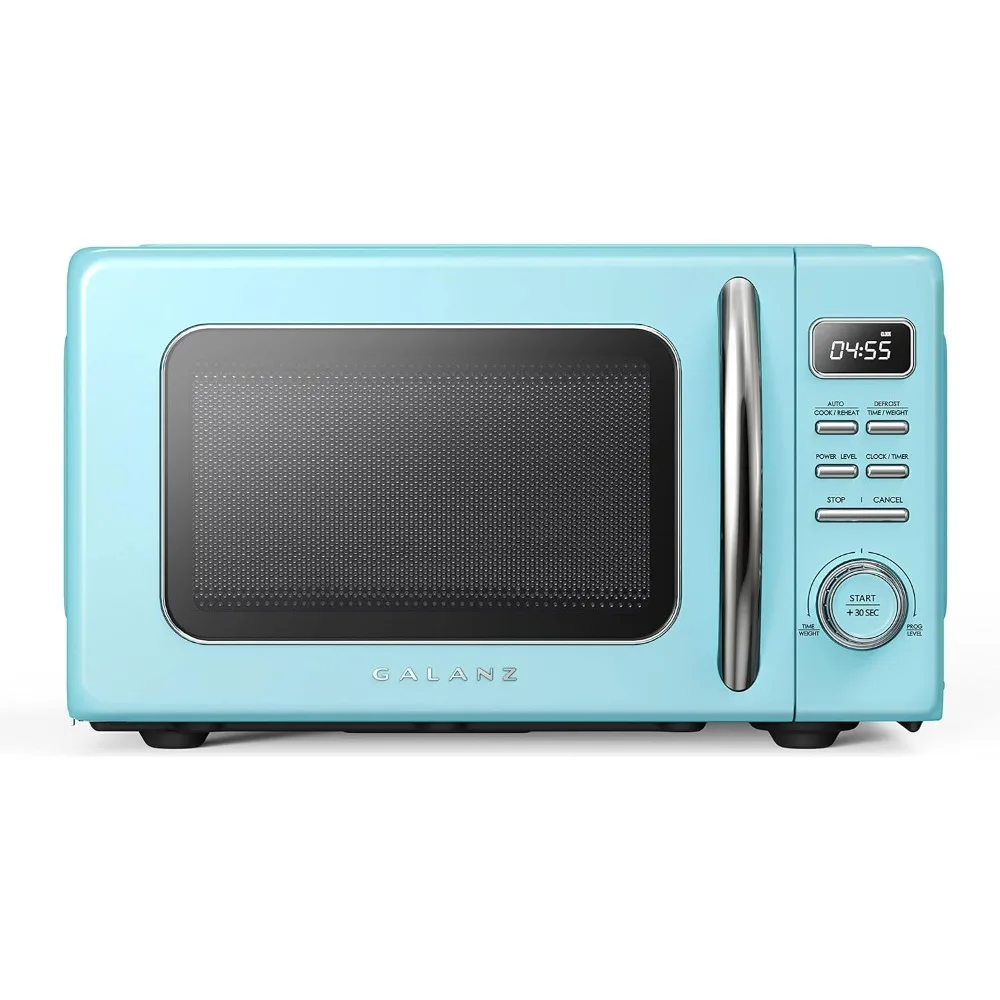 

GLCMKZ07BER07 Retro Countertop Microwave Oven with Auto Cook & Reheat, Defrost, Quick Start Functions, Easy Clean