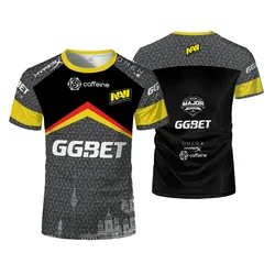 2024 New NAVI Team Uniform Men T-shirt Esports CS GO Games Competition Training T Shirt Navy Sports Breathable Quick Dry Tees
