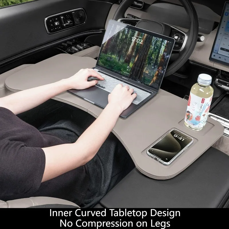 For Volvo XC60/XC70 Car Foldable Table Passenger Seat Desk Portable Office Tray Interior Modification Protector Accessories view 5