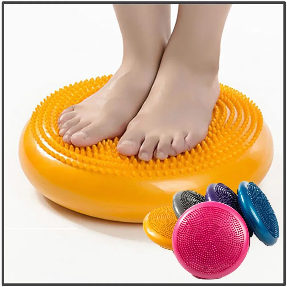FX – coussin de Massage de Yoga en PVC, grande taille, tapis d'équilibrage, roue de 34cm, coussin le plus rembourré, épaississement des mémoux, équilibrage du Yoga