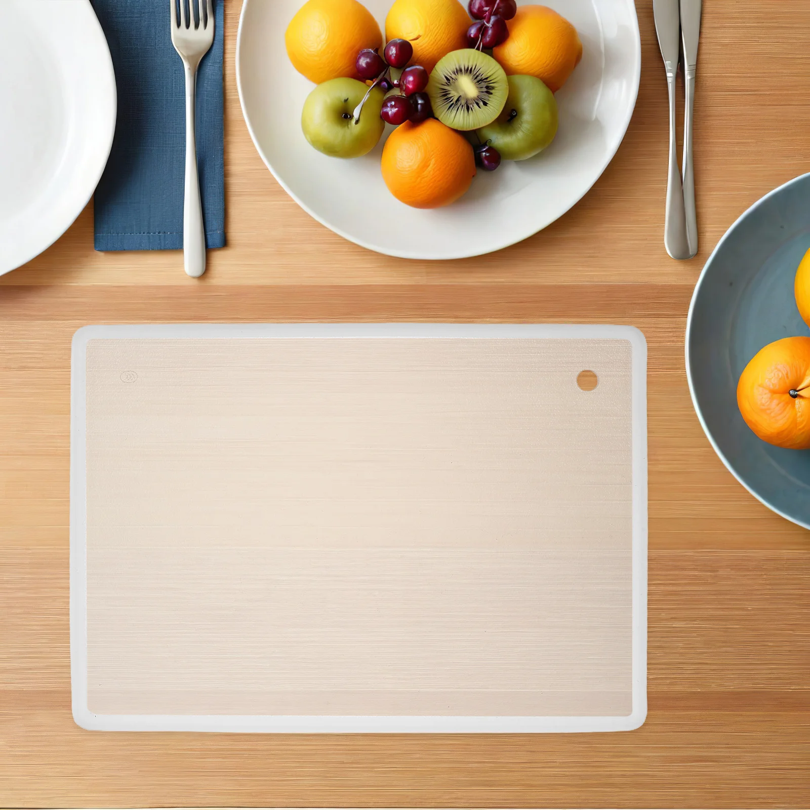 

Chopping Board Clear Tempered Glass Scratch Resistant Cutting Fruit Block Boards Circle Kitchen Essentials