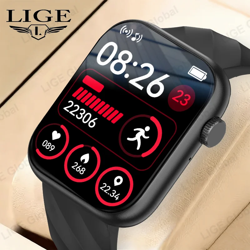 LIGE Smartwatch With Dynamic Island Voice Call 1.83
