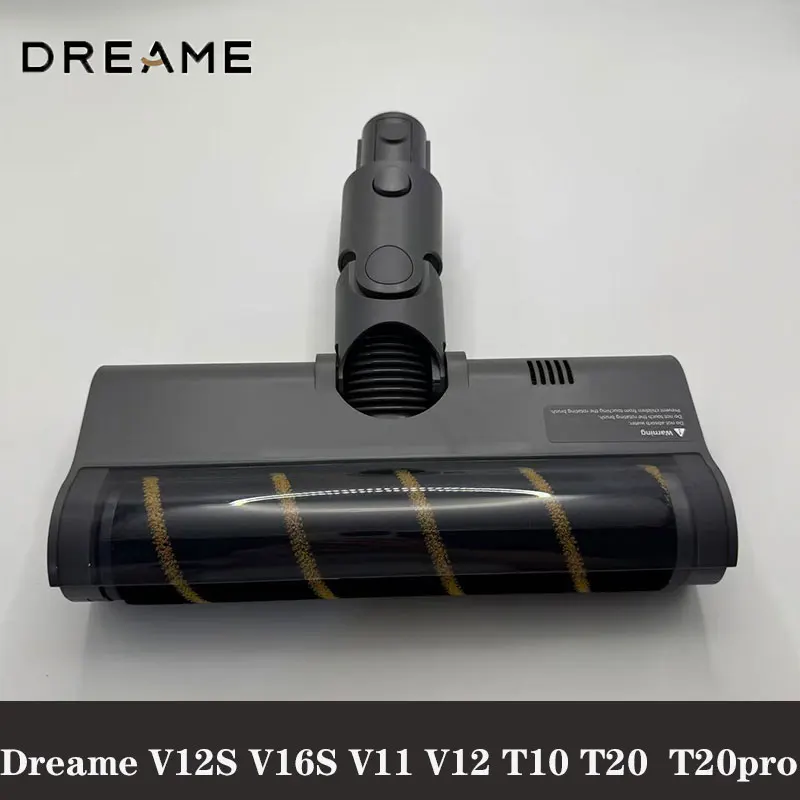 Brosse à rouleaux Dreame V12S V16S V11 V12 T10 T20 T20pro R10 R20 V16 V12pro avec tête de brosse pour sols en velours doux et anti-poussière