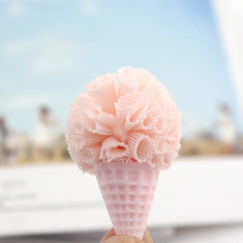 20PCS/Lot3.5*2.5cm colorful Ice Cream Padded Applique Crafts for Children Headwear Hair clip Accessorie and Garment Accessoir