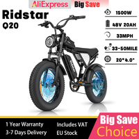 Ridstar Q20 Adult Off-Road Mountain Ebike 1500W 48V 20Ah Urban Commuting Electric Bicycle 20*4.0\