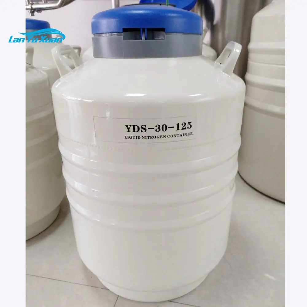 

YDS-30-125 30 Liters Bull Semen Cattle Cryogenic Semen Container Animal Storage Liquid Nitrogen Container