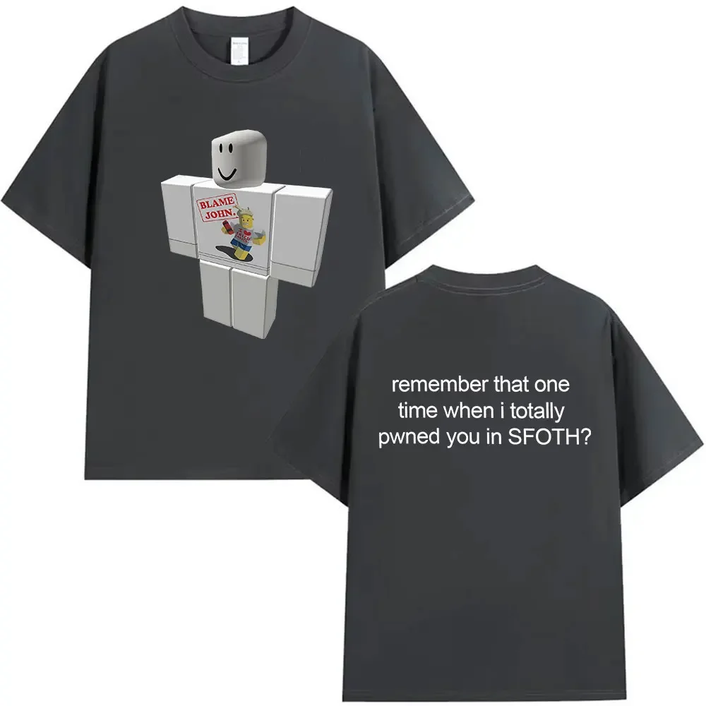 مضحك اللوم جون شيدليتسكي فورسكين 2025 طباعة تي شيرت الرجال النساء الصيف عالية الجودة موضة تي شيرت المتضخم القطن تي شيرت #3