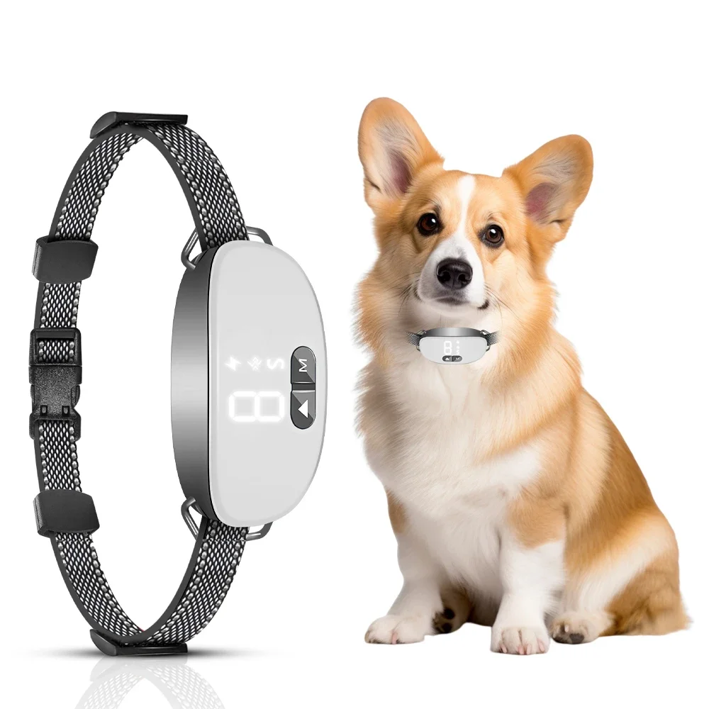 2024  smart Dog Bark Collar,Rechargeable Smart Barking Collar, Anti Bark Training Collar Adjustable Sensitivity