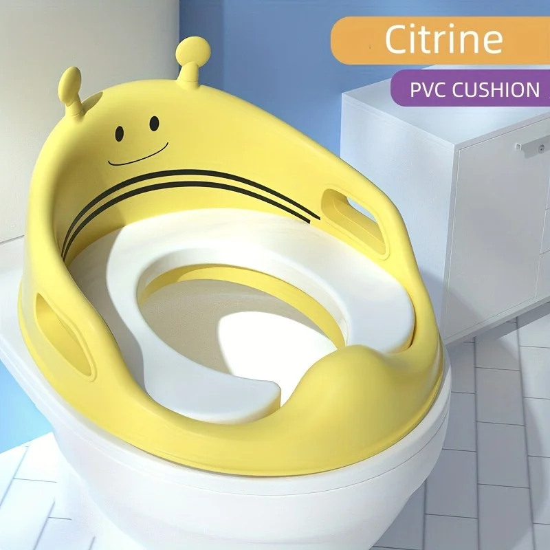 Potty Training Seat for Boys Girls Kids Toddlers Toilet Training Seat Potty Seat for Baby with Soft Cushion, Handle, Backrest
