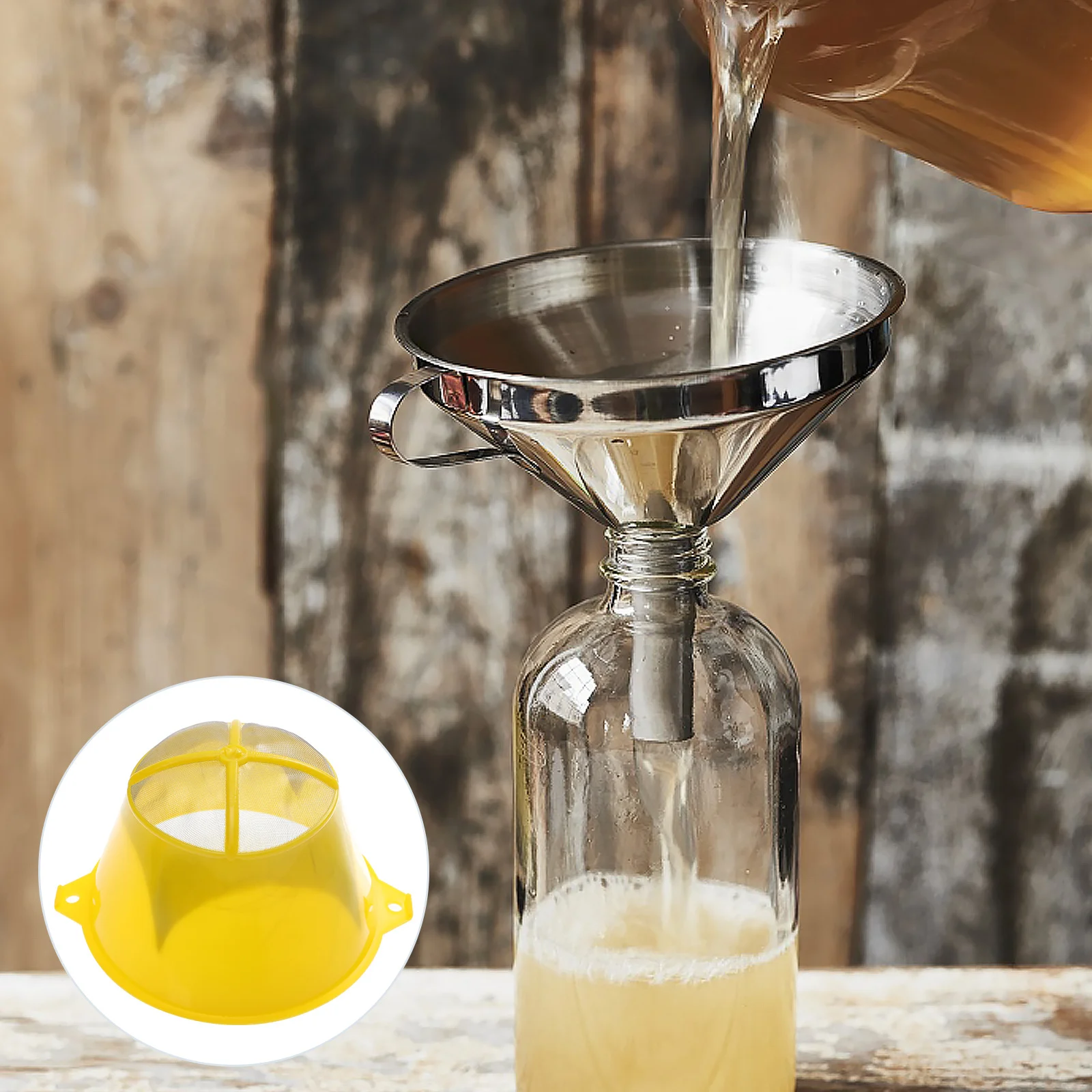 10 قطعة فلتر طلاء الزيت شبكة قمع سميكة سلك معدني شبكة مصافي الطلاء لأثاث السيارات الصناعية رذاذ الطلاء #1