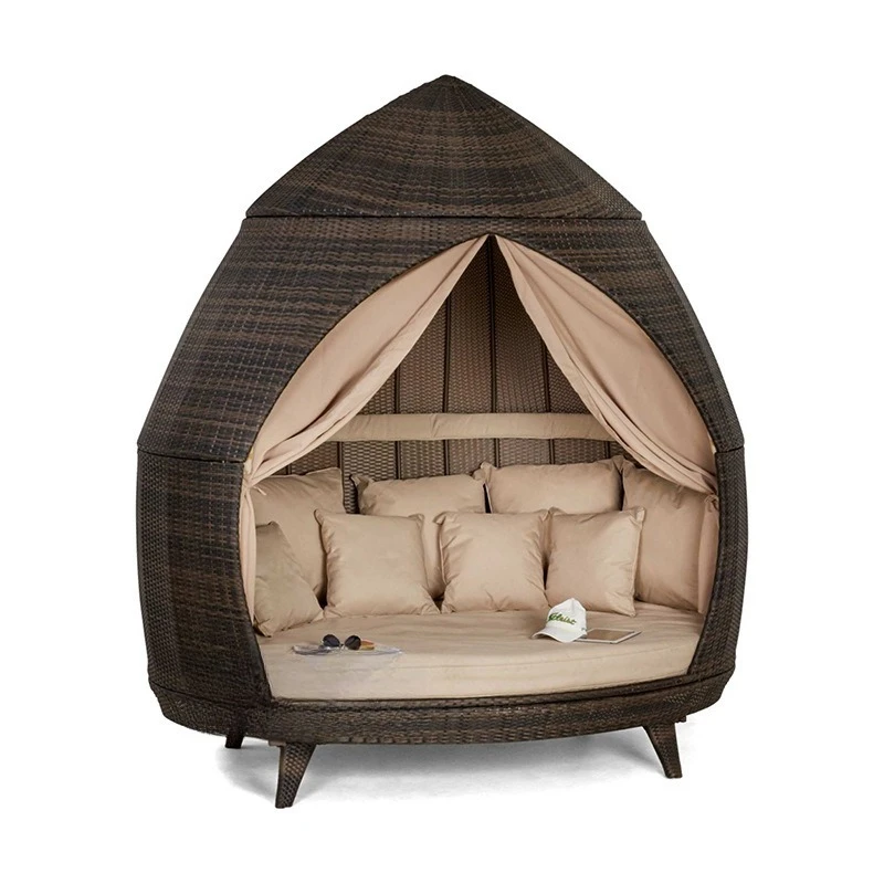 

Internet celebrity beach chair seaside outdoor leisure rattan bed
