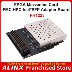 ALINX FH1223: FMC HPC to 4-Channel SFP Optical Fiber Interface Adapter Card  Daughter Board for FPGA