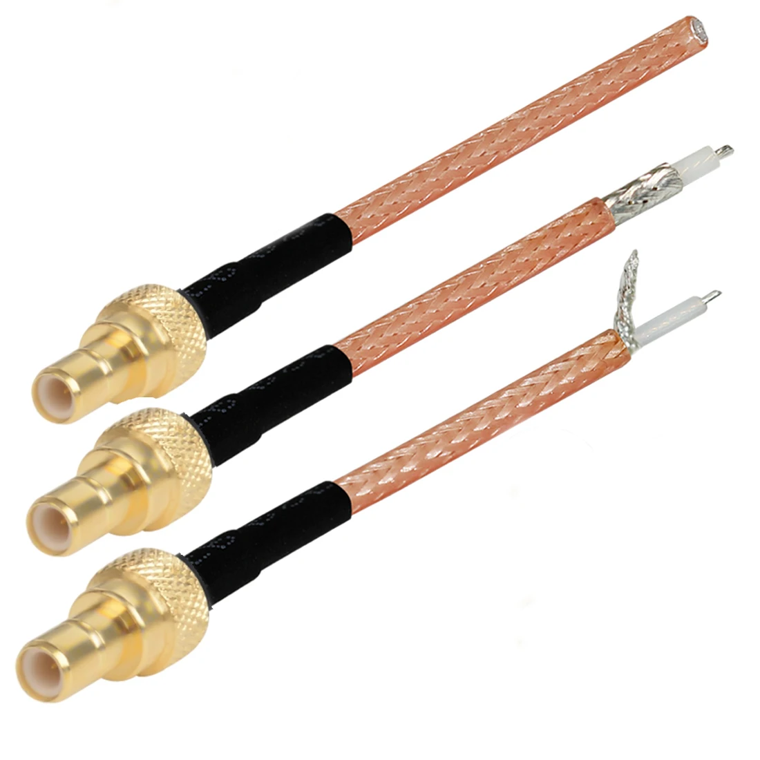 1PC SMB Male/Female/Straight/Right Angle RG316 Pigtail Cable Other End No Connector/Exposed/Fork Soldering NEW