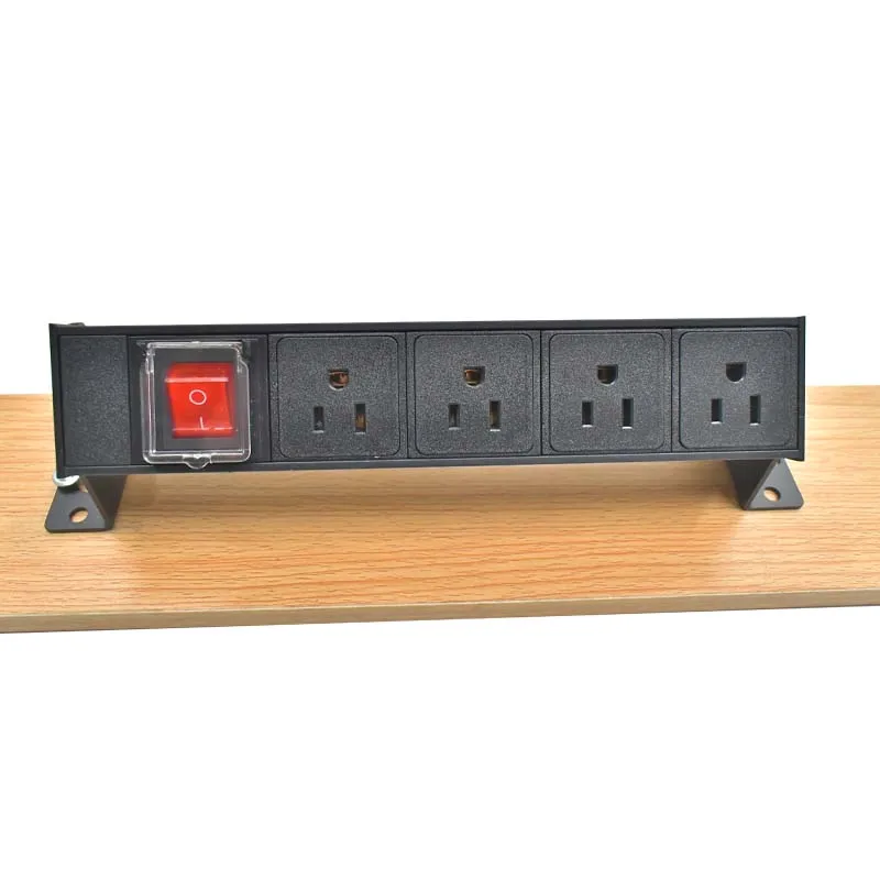 C14 port PDU Power Strip Distribution Unit Desktop US output Standard socket 1-11Way Outlet Modular Power