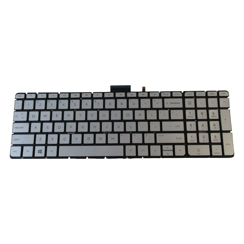 

New Laptop Keyboard for HP Envy X360 15-AQ 15T-AQ M6-AQ Silver Backlit