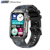 LOKMAT Sport Fitness Smart Watch 1.57 inch Full Touch Screen Smartwatches Rugged Proof Watch Heart Rate Monitor for Android iOS