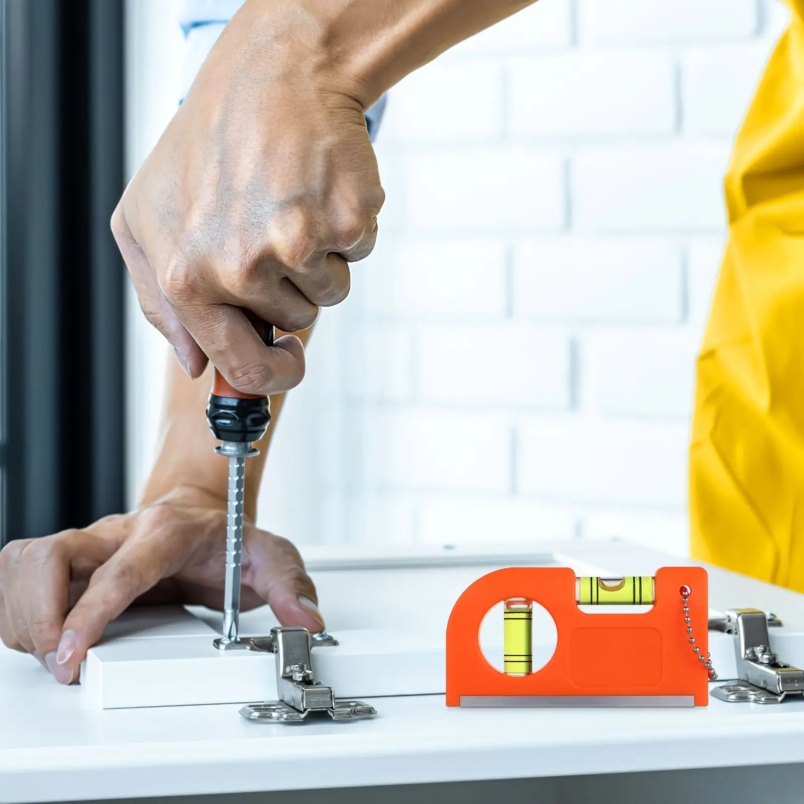 2 Pcs Mini Level Ruler High Precision Measuring Instrument ABS Aluminum Tool Horizontal Gauge Drawing