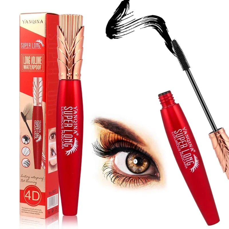 4d não florescendo base de extensão de cílios maquiagem secagem rápida antiaderente cosméticos para os olhos duradouro grosso curling rímel à prova dwaterproof água