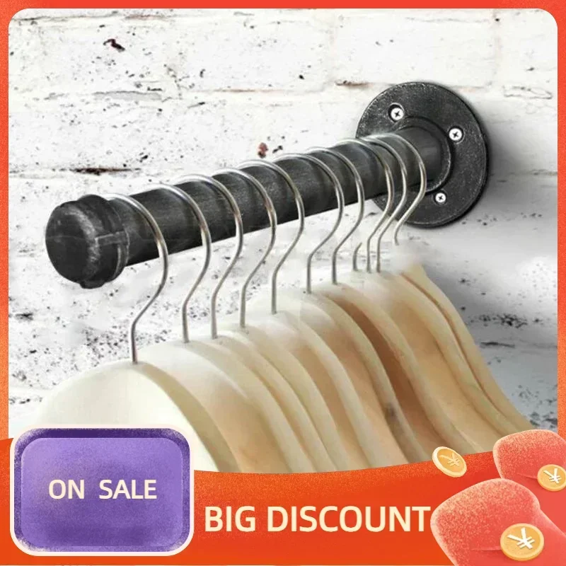 

1pc Retro Industrial Black Iron Pipe Wall Storage Shelf Holder Brackets, Book Shelving, Create A Focal Point In Your Room
