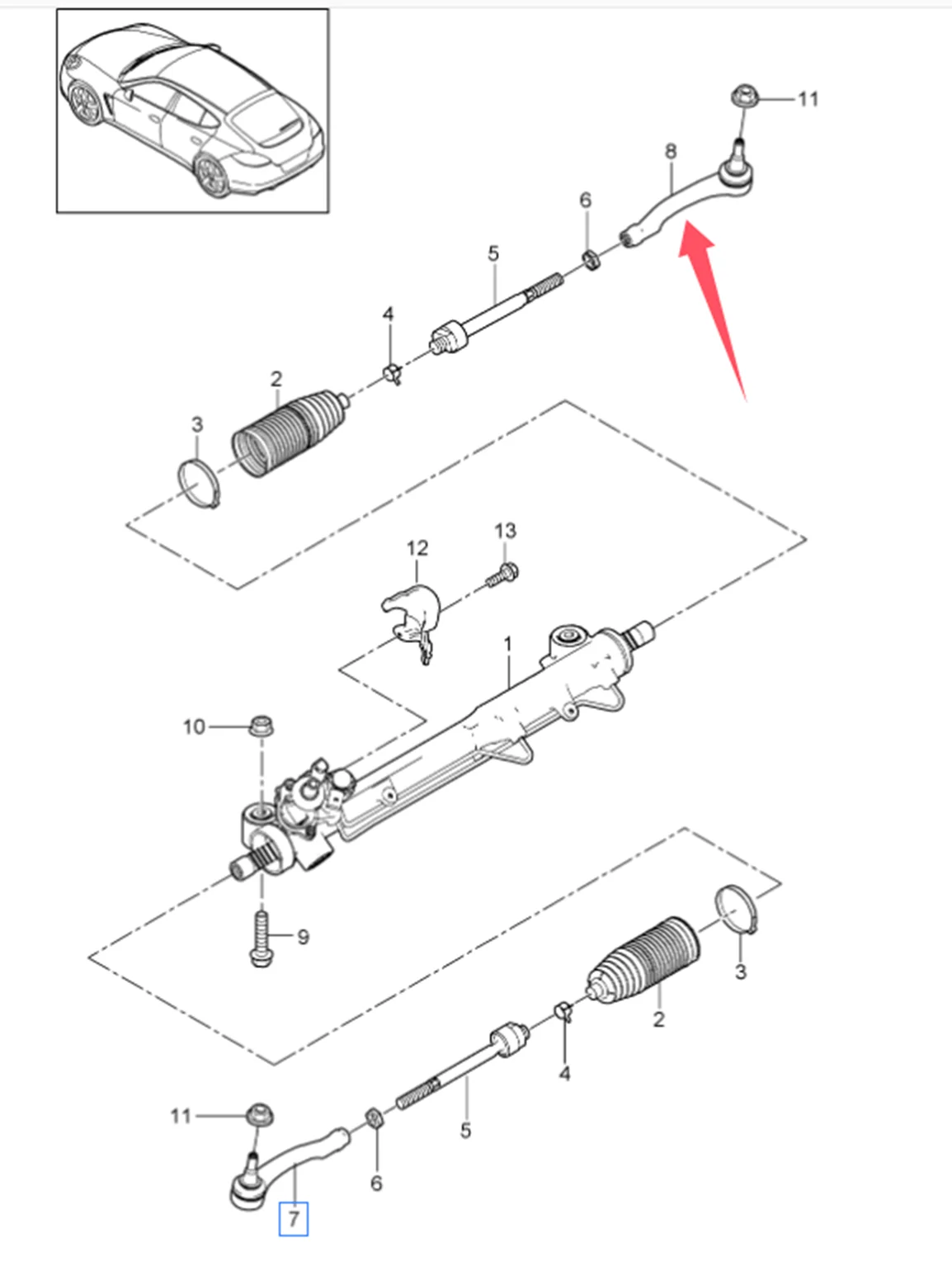 Oe 97034713101 97034713201 Voorste Stabilisatorstang Buitenste Kogelkop Auto-Onderdelen Van Hoge Kwaliteit Voor Porsche Panamera 970 2010-16