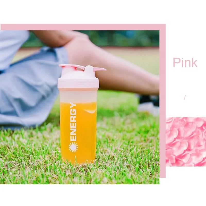 Summer Large-capacity Shaker Cup Outdoor Fitness Milkshake Cup Student Sports Portable Stirring Ball Shock-resistant With Scale
