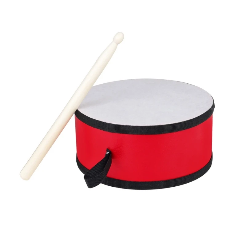 Y1UB Portable Orff Indian Drum with Drum Double Sided Wooden Hand Drum Tambourine Percussion Instrument Musical Toy