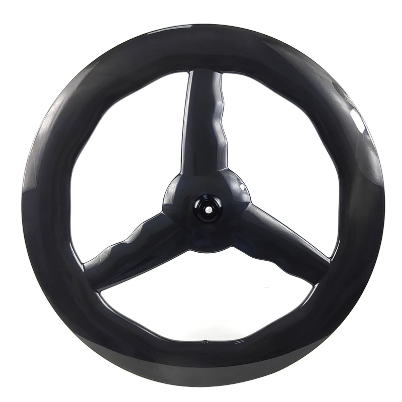 BIKEDOC BL3 700C Road Track TT Fietswielset Carbon Wave 3-spaaks wielen 28 mm breedte 7580 diepte Tubeless buisschijf V-rem