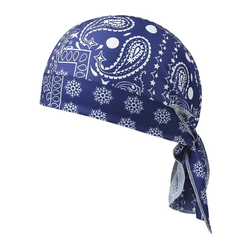 Fashion Accessory Paisley Print Hijab Caps Breathable Adjustable Pirate Hat Comfortable UV Protection Chemo Cap Sports