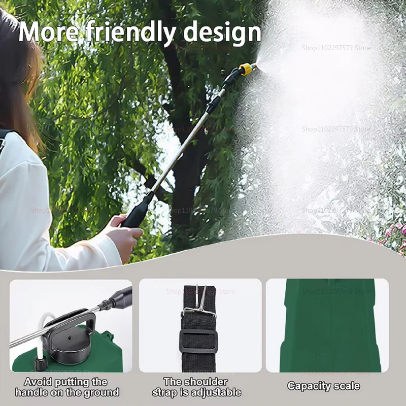 Spruzzatore elettrico per pesticidi da 5 litri Spray per fertilizzanti per fiori agricoli ricaricabili ad alta pressione automatico per l'agricoltura del giardino