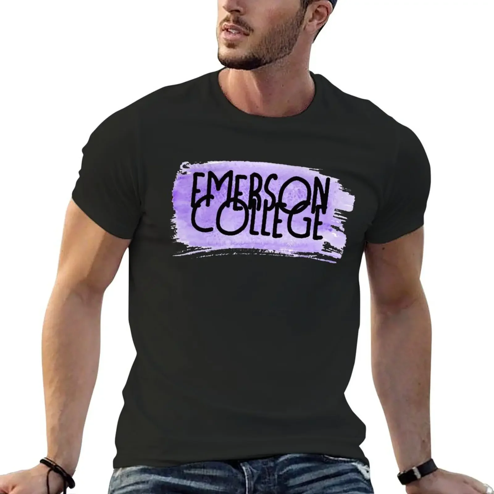 

Emerson College T-Shirt anime clothes kawaii clothes men clothing