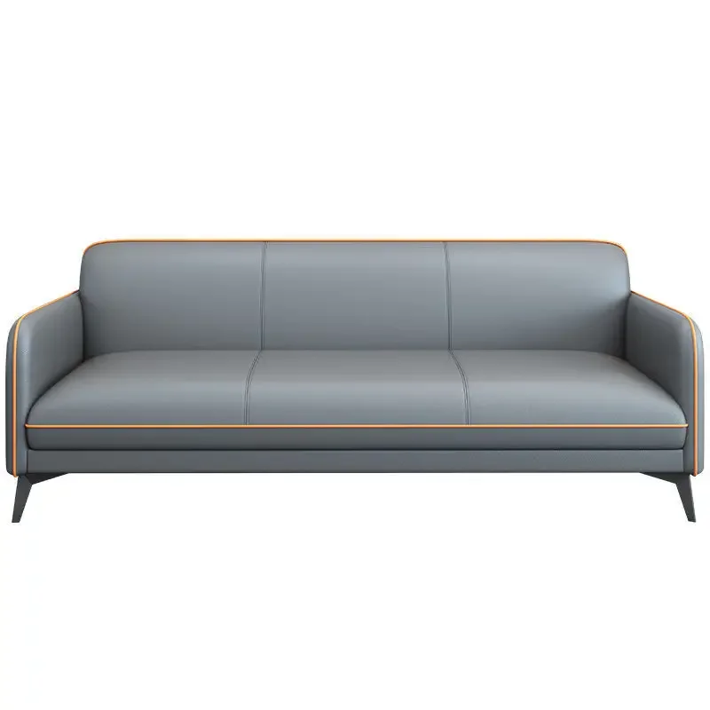 Office sofa Modern simple meeting guests Three-person office reception Business negotiation Coffee table combination